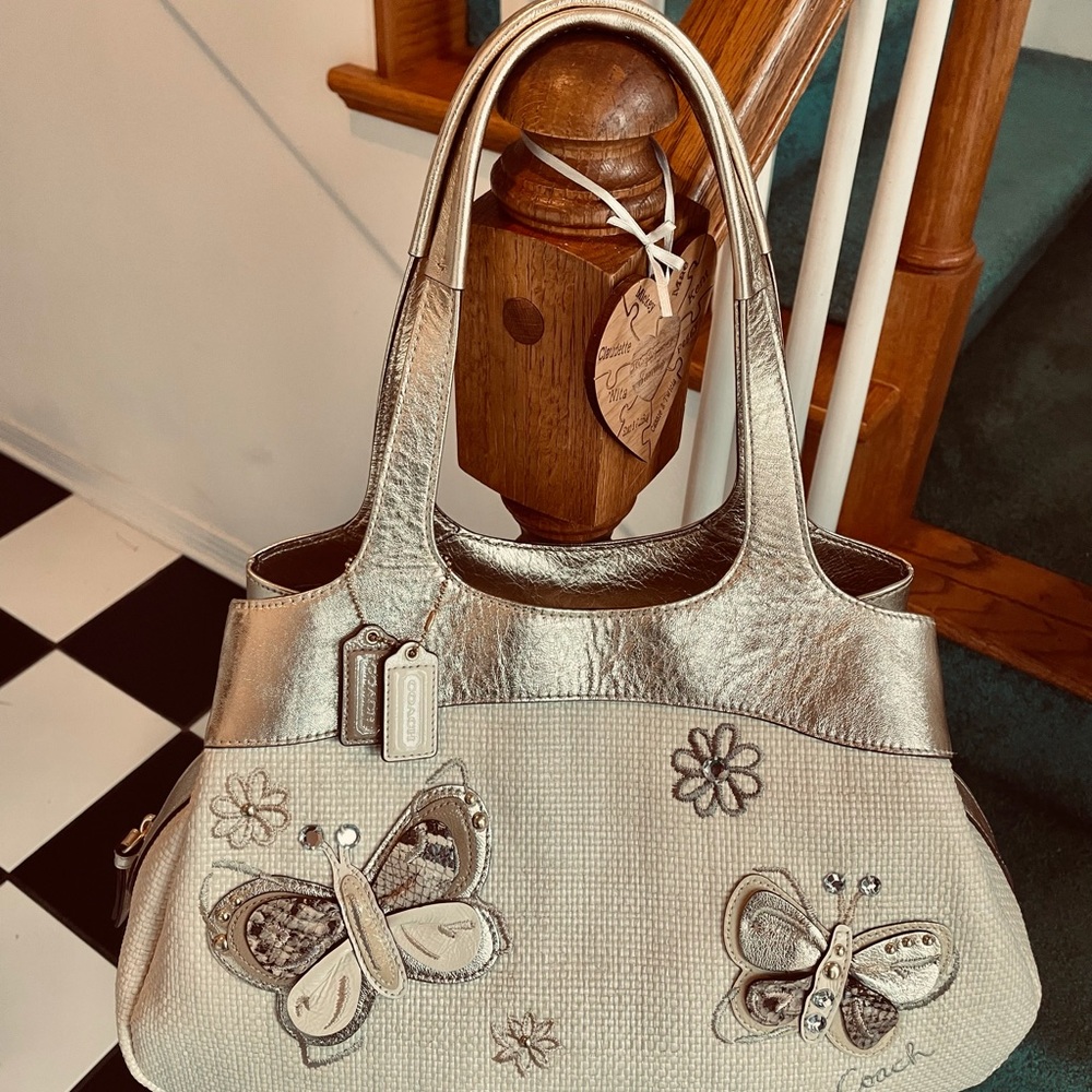 Coach butterfly bag nwot retail $650. - Picture 4 of 12